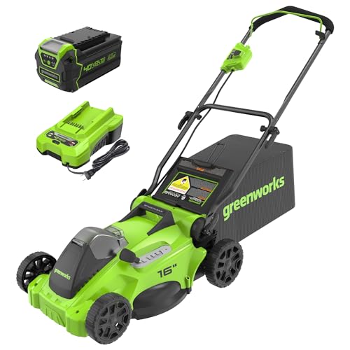 How to adjust the cutting height on a Greenworks 40V Cordless Lawn Mower?